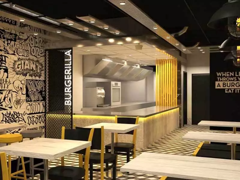 BURGERILLA in LONDON | Architects and interior design by Archi-cubes