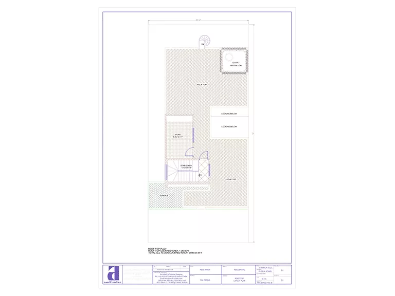 Miss Haniya Residential - Architecture plan 3