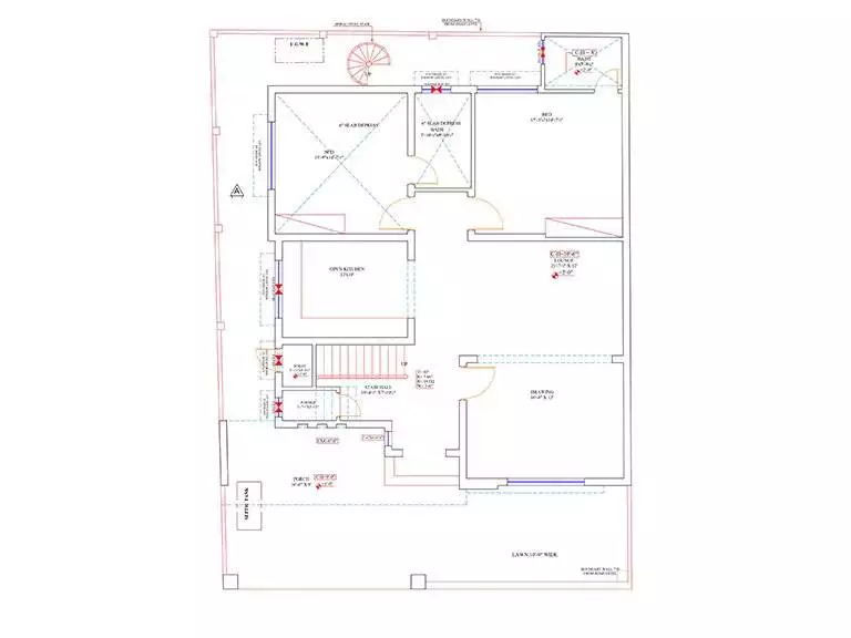 Mr. Allaudin - ground floor Architecture Plan