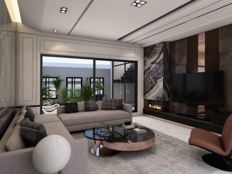 Lounge interior design by archicubes